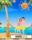 Download mobile theme Couple At a Beach