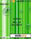 Download mobile theme Swf Green Bubbles