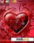 Download mobile theme Animated Heart Clock 128x160