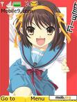 Download mobile theme Haruhi Suzumiya