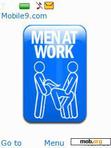 Download mobile theme men at work animated