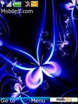 Download mobile theme blue butterfly