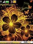 Download mobile theme glod flowers