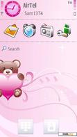 Download mobile theme Teddy Heart