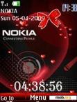 Download mobile theme clock love Nokia