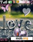 Download mobile theme animated love