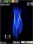 Download mobile theme Flame clock