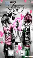 Download mobile theme EMO Couple