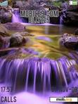Download mobile theme purple waterfall