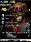 Download mobile theme Angry teddy