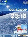 Download mobile theme swf winter smile animated