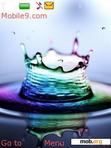 Download mobile theme water drops