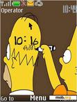 Download mobile theme Simpsons clock