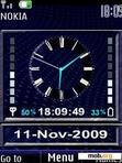 Скачать тему swf clock blue