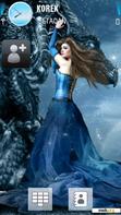 Download mobile theme dragon and girl