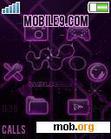 Download mobile theme Walkman violet flash