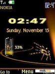 Download mobile theme swf spider clock