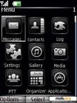 Download mobile theme armani black clock