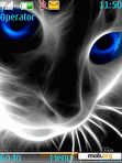 Download mobile theme glowing cat