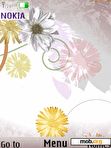 Download mobile theme Flowers, flash animation v.2