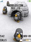 Download mobile theme Cute Penguins