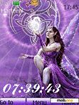 Download mobile theme Purple Fairy Swf