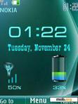 Download mobile theme Clock, date & battery