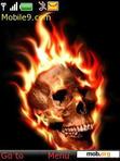 Download mobile theme Fire Skull