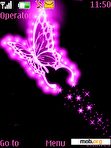 Download mobile theme Colored Butterfly