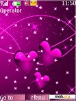 Download mobile theme Purple Hearts