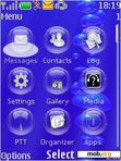 Download mobile theme Blue Bubble