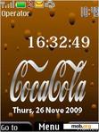 Download mobile theme Coca clock