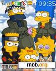 Download mobile theme Naruto simpsons