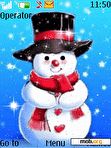 Download mobile theme Animated snowman