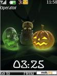 Download mobile theme Halloween Clock