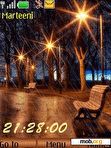 Download mobile theme Rainy Night Swf