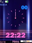 Download mobile theme Clock, animation