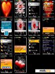 Download mobile theme flame heart