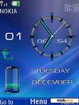 Download mobile theme clock, date & battery3