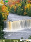 Скачать тему Autumn waterfall