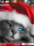 Download mobile theme Christmas Kitty