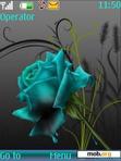 Download mobile theme blue rose