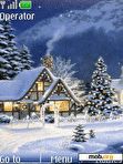 Download mobile theme Winter evening