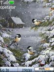 Скачать тему Snow...birds...