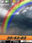 Download mobile theme Rainbow Clock