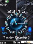 Download mobile theme Clock date & indcator