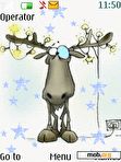 Download mobile theme Animated reindeer_byMesecharka