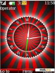 Download mobile theme animated red clock