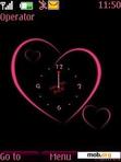 Скачать тему heart clock