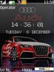 Download mobile theme Audi Clock